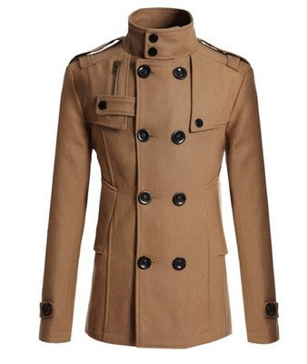 Quilted jacket for men with asymmetrical collar and practical pockets Lune London