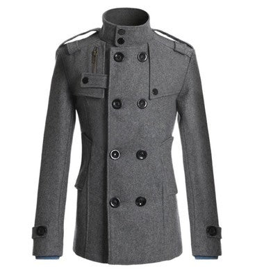 Quilted jacket for men with asymmetrical collar and practical pockets Lune London