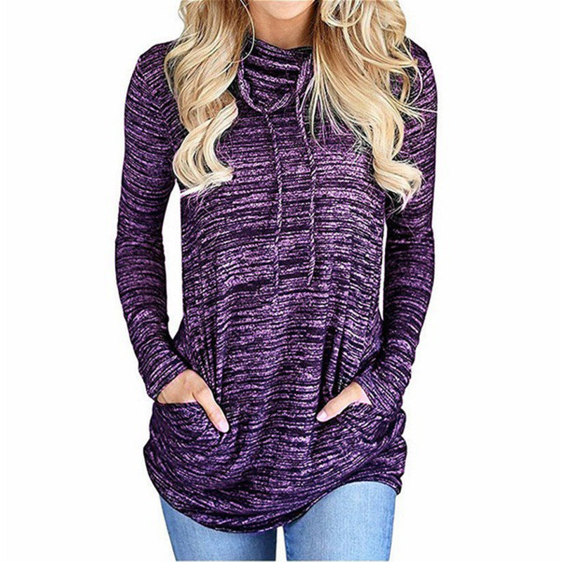 Ladies long sleeve hoodie with practical kangaroo pocket design Amarae