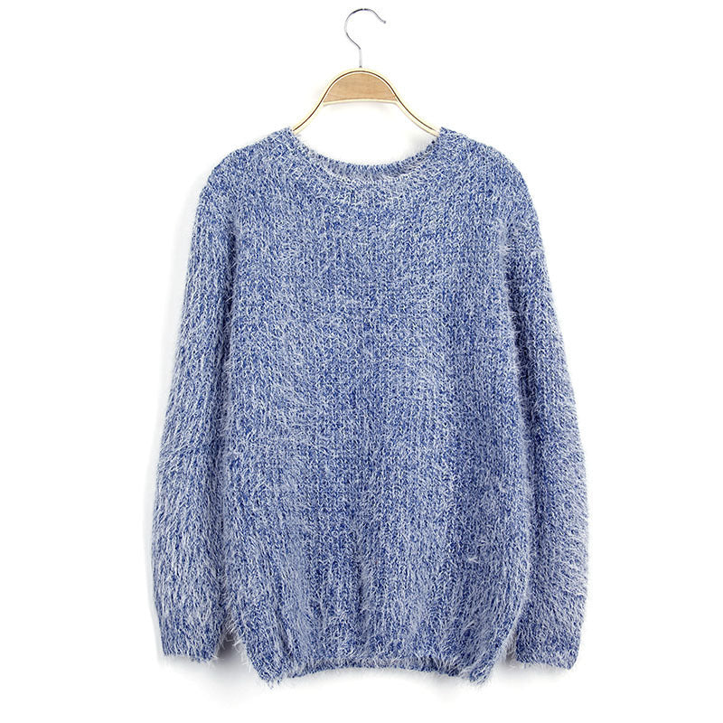Ladies Soft Sweater with Structured Design and Round Neck Lune London