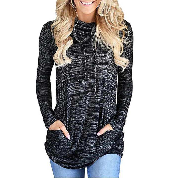 Ladies long sleeve hoodie with practical kangaroo pocket design Amarae