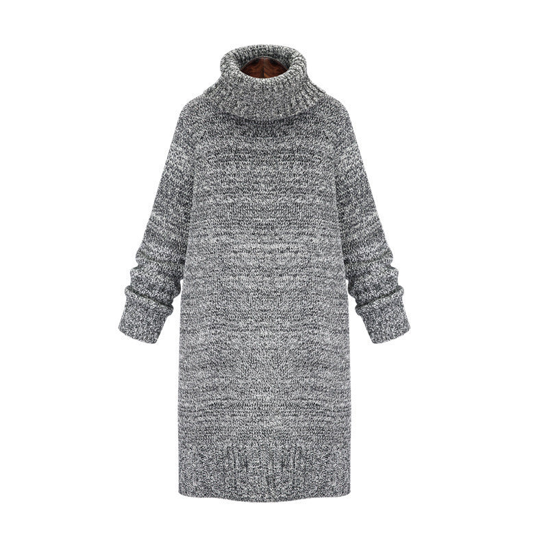 Oversized knitted dress for women with a turtleneck and relaxed fit Lune London