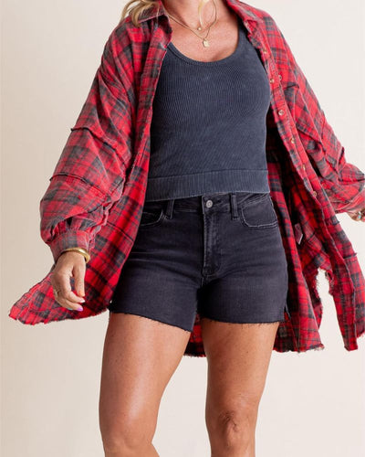 Amarae | Stylish Overlapping Flannel