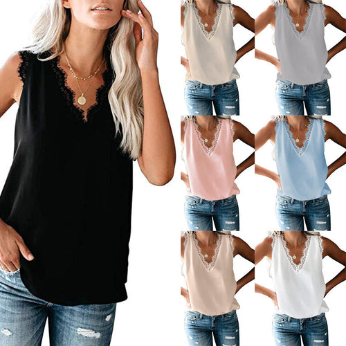 Women’s blouse with elegant lace insert Amarae