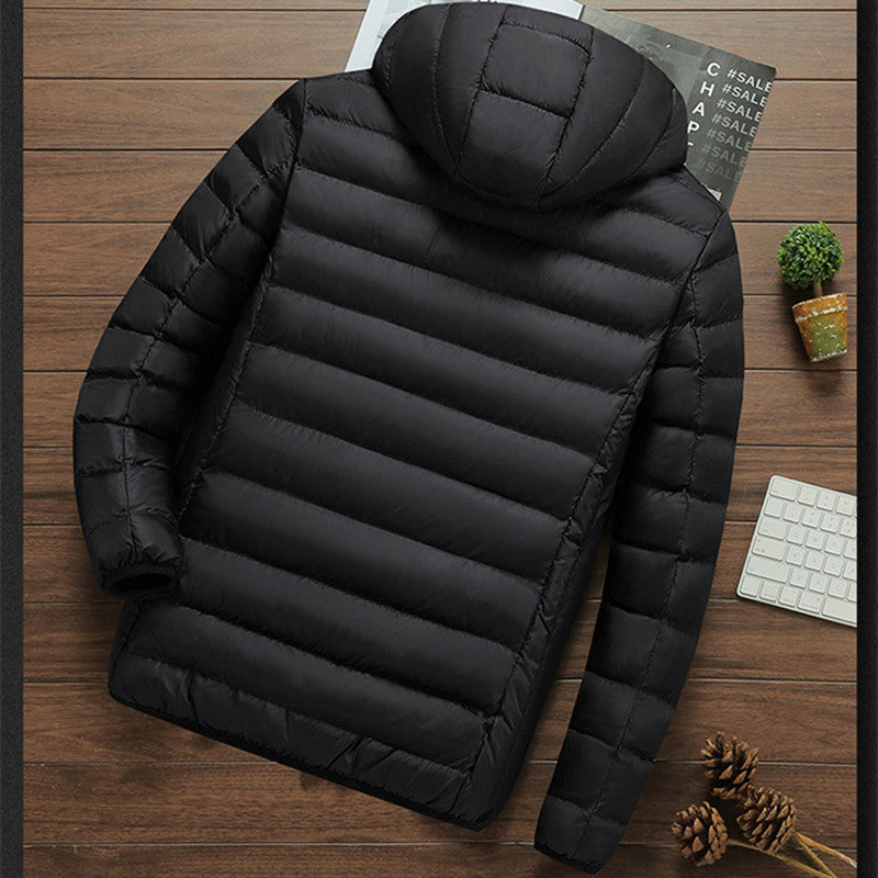 Lightweight quilted jacket for men with hood Amarae
