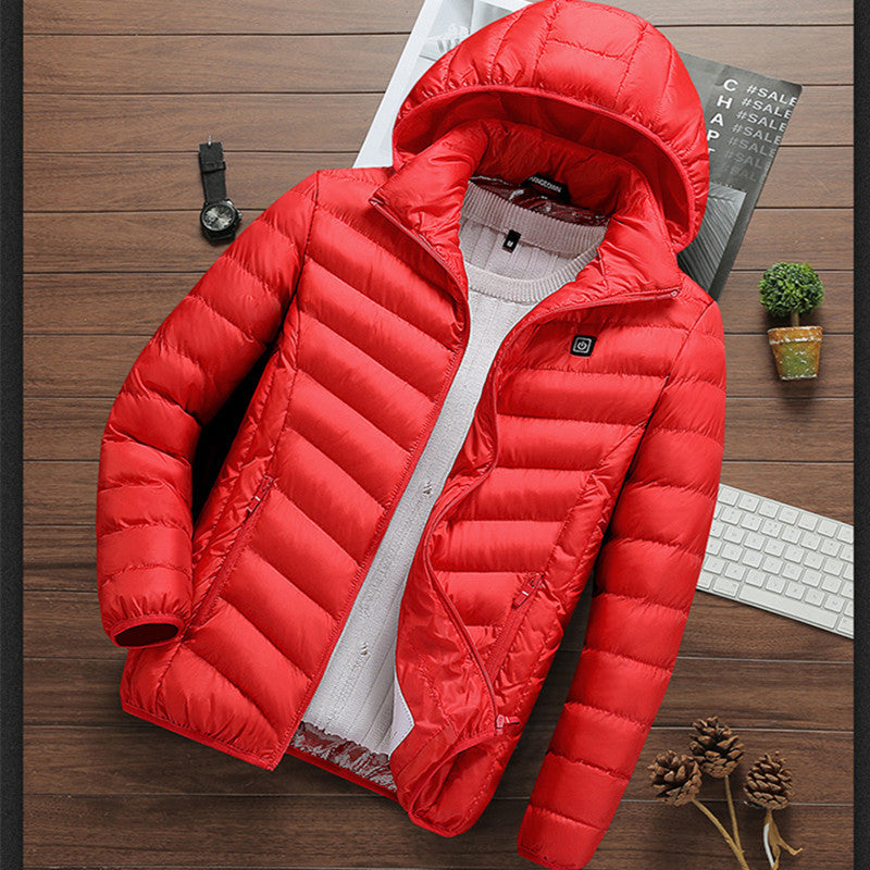 Lightweight quilted jacket for men with hood Amarae