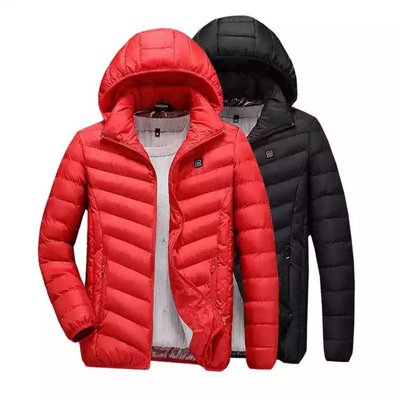 Lightweight quilted jacket for men with hood Amarae