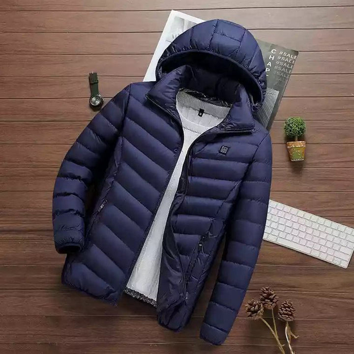 Lightweight quilted jacket for men with hood Amarae