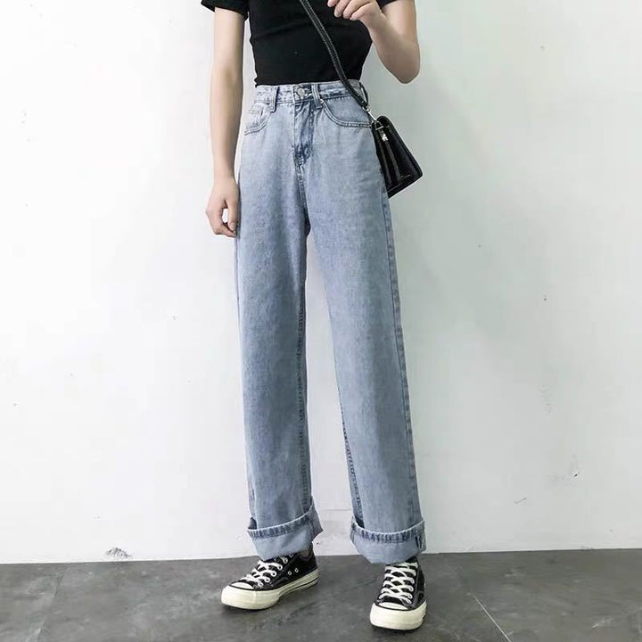Jeans femme à taille haute et coupe classique Chic & Stil