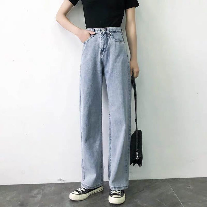 Jeans femme à taille haute et coupe classique Chic & Stil