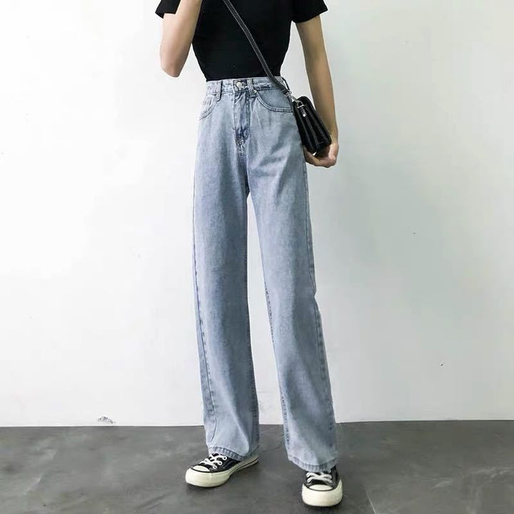 Jeans femme à taille haute et coupe classique Chic & Stil