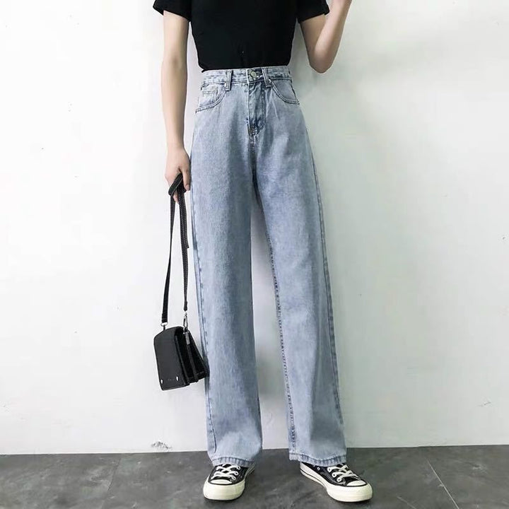 Jeans femme à taille haute et coupe classique Chic & Stil