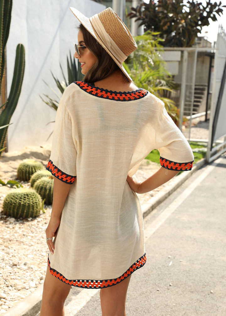 Women Leisure Embroidered Beach Tunic Lune London