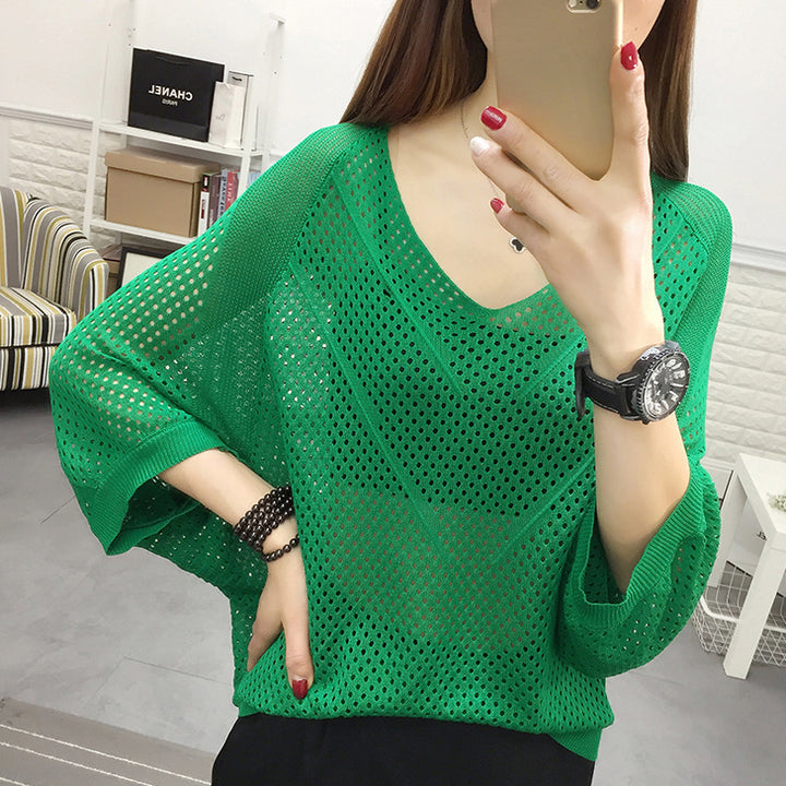 Women airy knit blouse Lune London