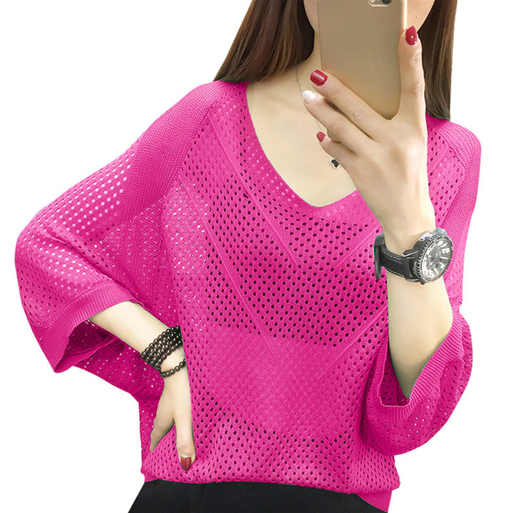 Women airy knit blouse Lune London