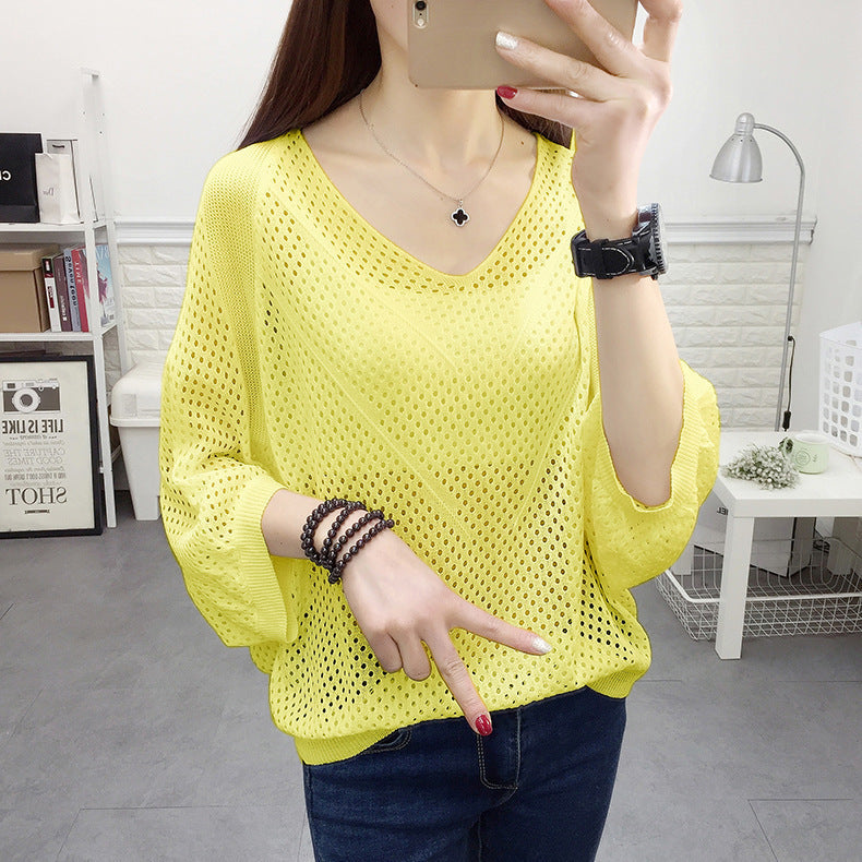 Women airy knit blouse Lune London