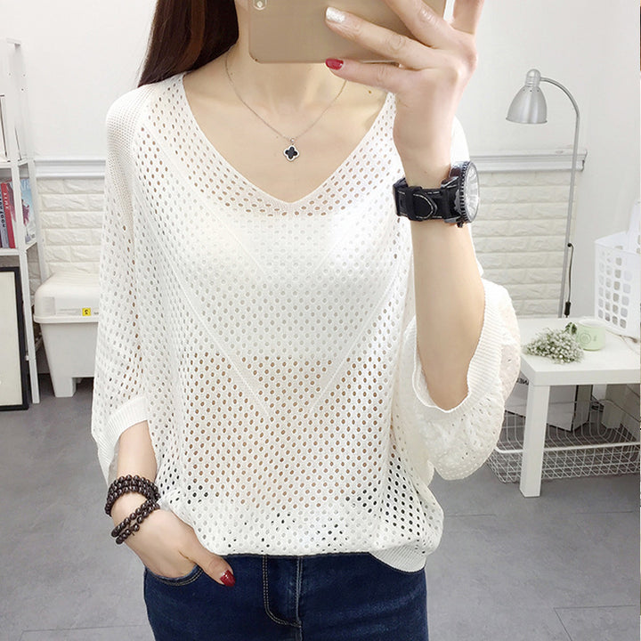 Women airy knit blouse Lune London