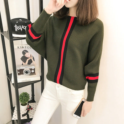Amarae Women's Wide Sleeve Striped Sweater