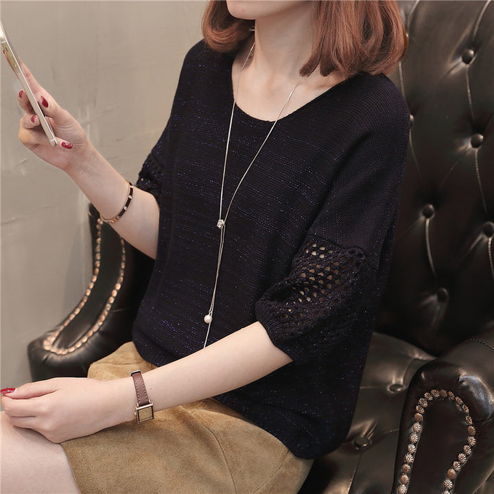 Pull en maille décontracté pour dames avec structure en maille ouverte Chic & Stil