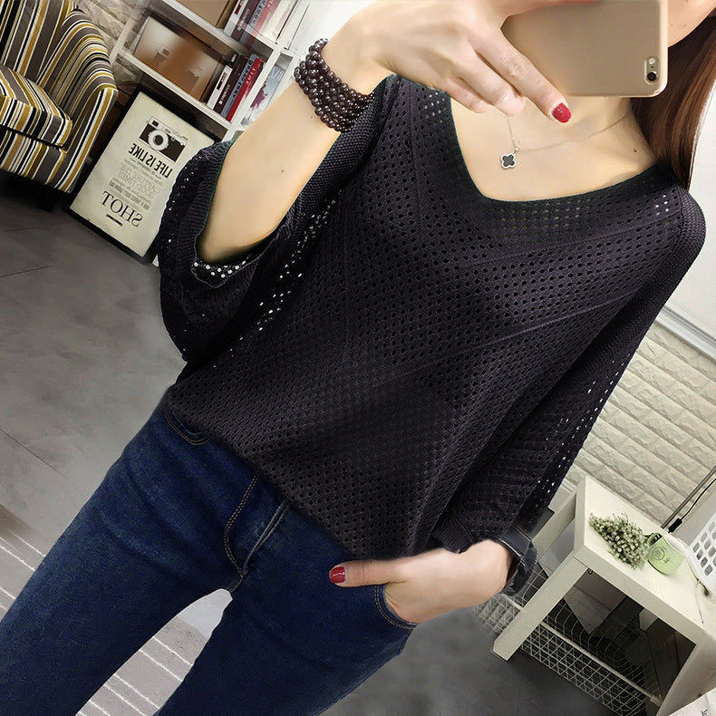 Women airy knit blouse Lune London