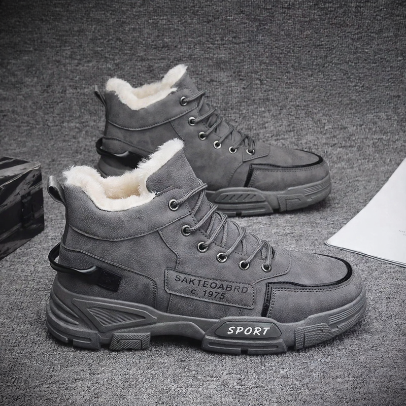 Men's work boots, insulated, non-slip, water-repellent
