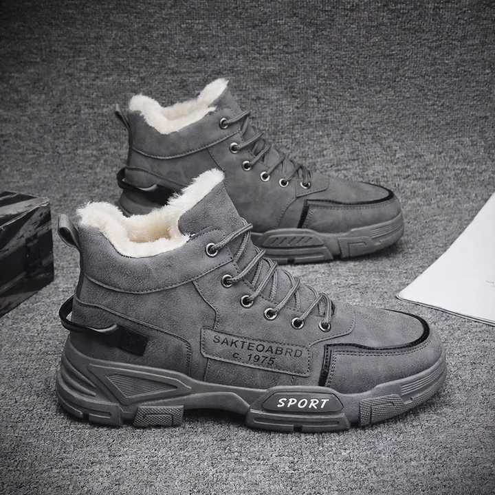 Men's work boots, insulated, non-slip, water-repellent
