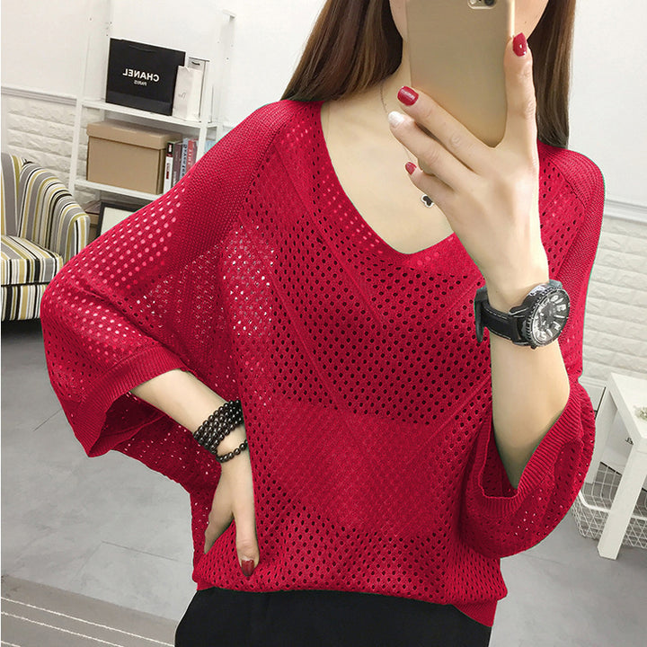 Women airy knit blouse Lune London