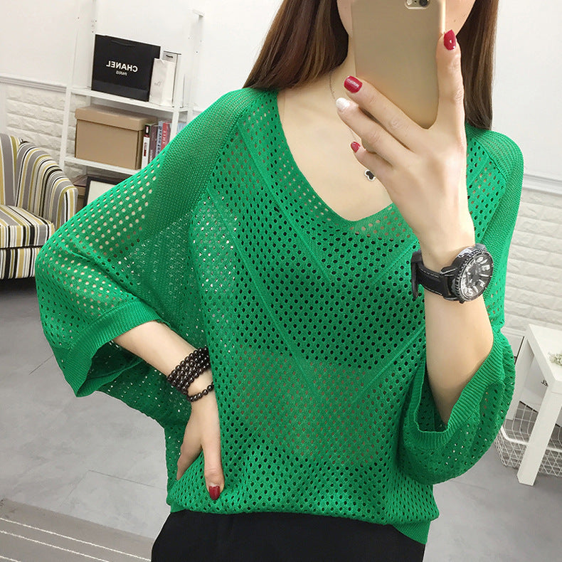Women airy knit blouse Lune London