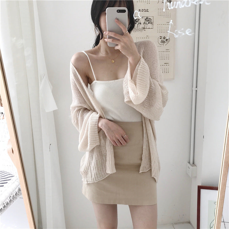 Airy beach dress for women with wide sleeves and decorative fabric Lune London