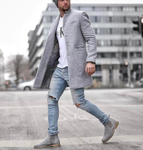 Amarae | Men's elegant wool blazer with a slim fit and stylish details