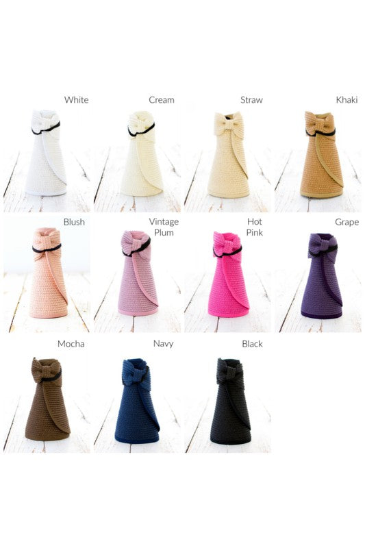 Lune London | Foldable Wide Brim Bow Visor