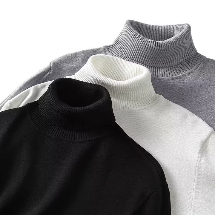 Men's turtleneck sweater, fashionable, versatile to combine