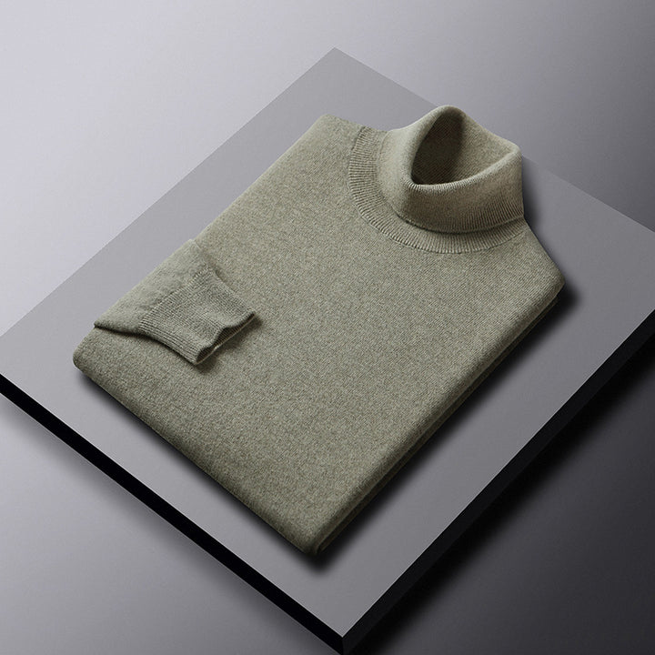 Men's turtleneck sweater made of merino wool