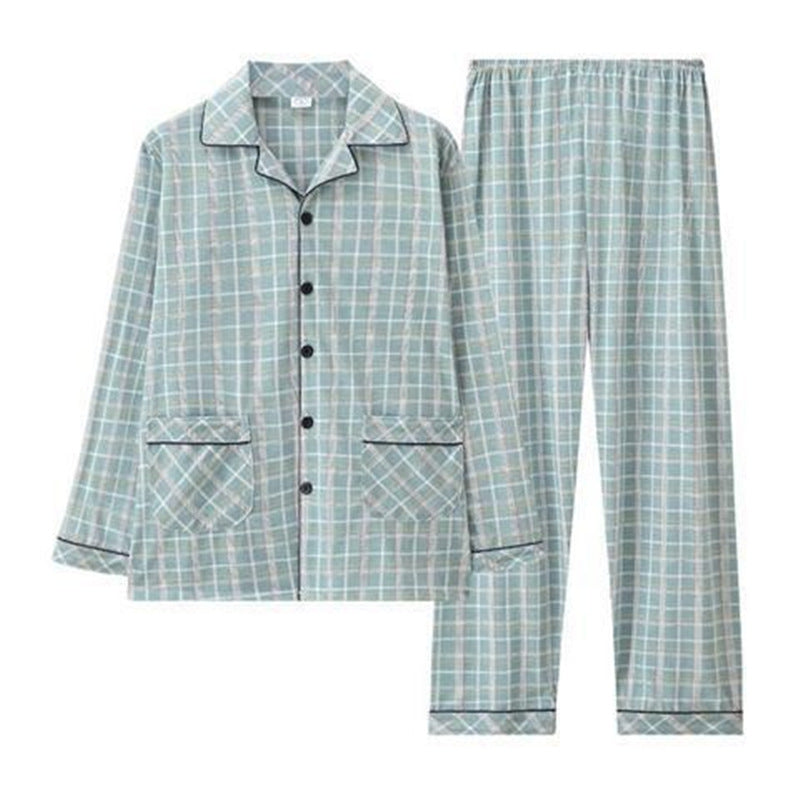 Men's Pajama Set made of pure cotton, checked