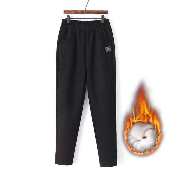 Women's corduroy pants, harem cut, lined