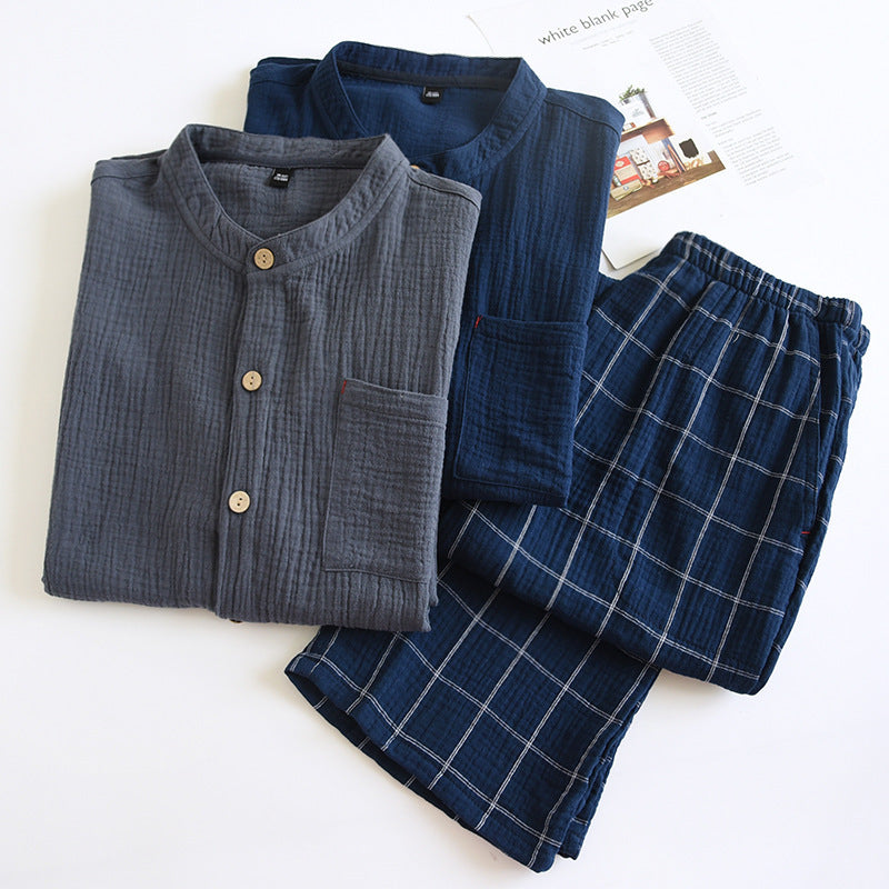 Cotton pajama, double-layered muslin, long sleeve