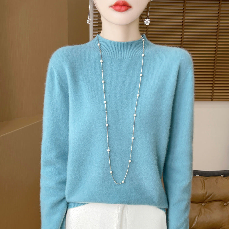 Women's wool sweater, seamless, 100% wool