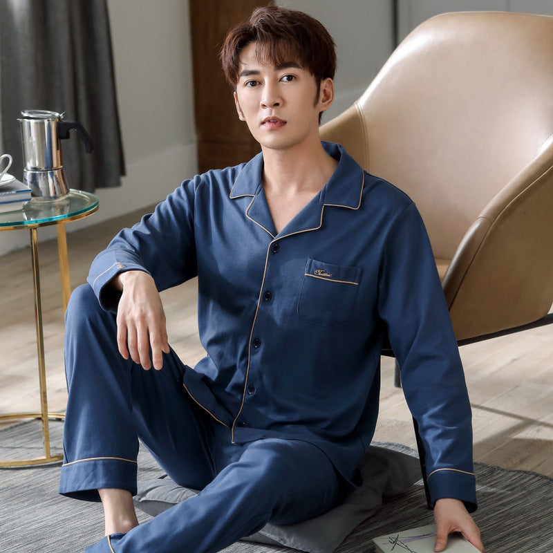Men's Pajama Set, Cotton, Long Sleeve, Various Sizes