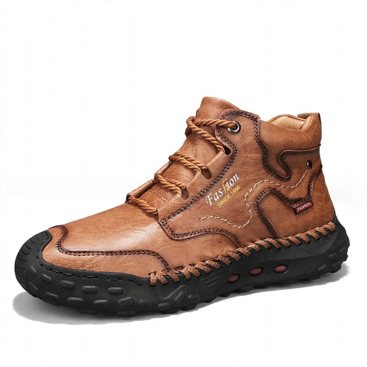 Men's ankle boots with platform sole, lined or unlined