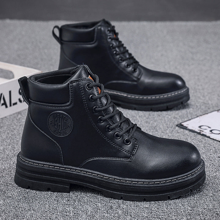 Men's boots, water-repellent, non-slip, mid-high shaft