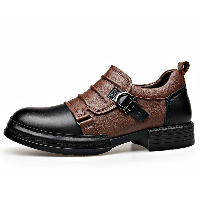 Men's Chelsea-style ankle boots with side zipper