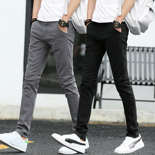 Men's slim-fit chino pants with practical pockets Amarae
