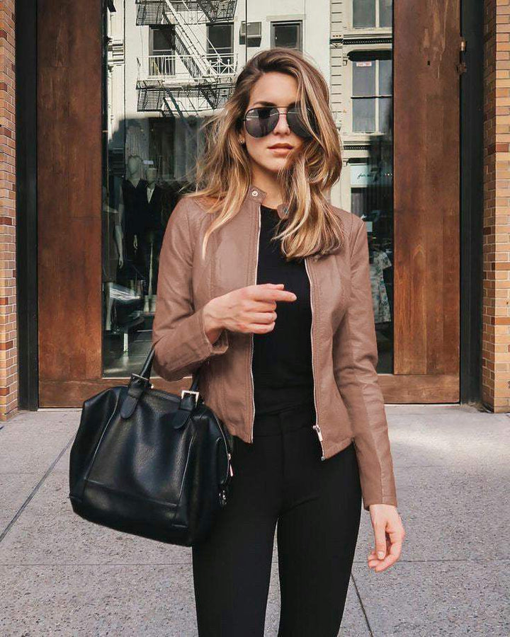 Lune London | Leather Jacket - Elegant - Black, flexible leather, refined finish - Perfect for an evening out