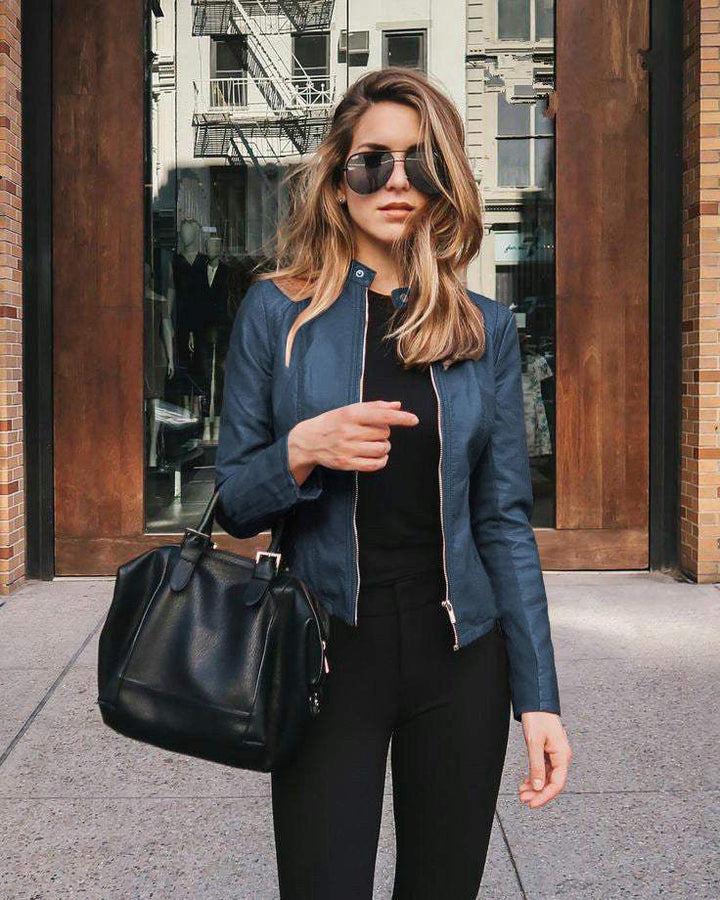 Lune London | Leather Jacket - Elegant - Black, flexible leather, refined finish - Perfect for an evening out