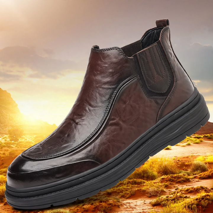 Casual men's Chelsea boots, mid-high shaft