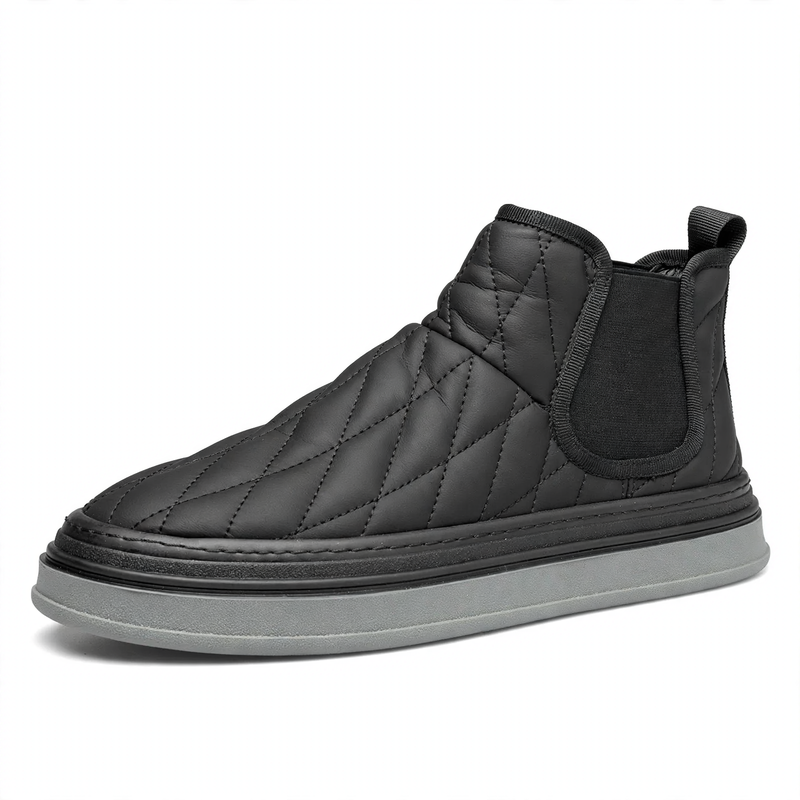 Men's Chelsea boots, lined, flat heel