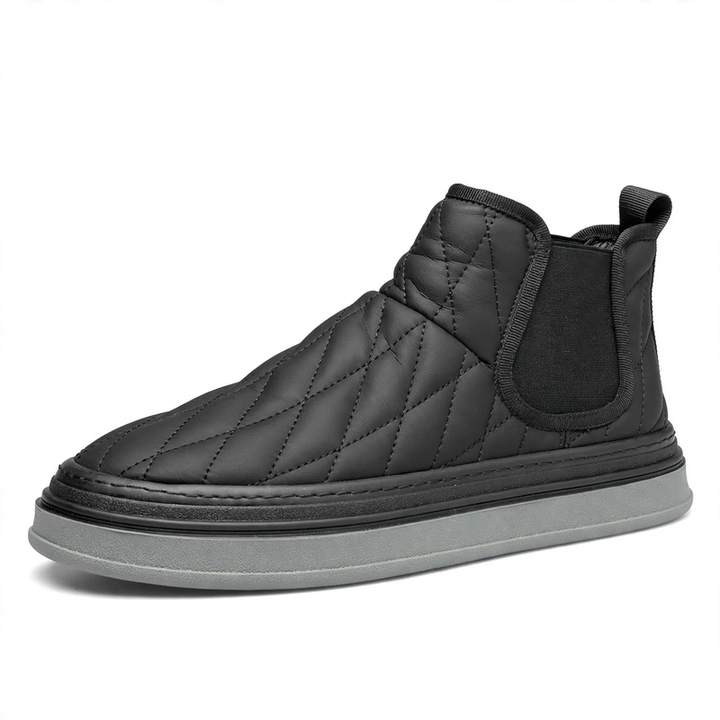 Men's Chelsea boots, lined, flat heel