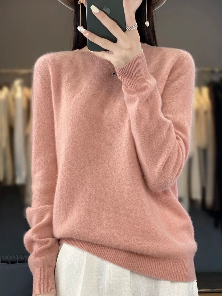 Lune London | Women's Cashmere Sweater Round Neck Soft Elegant Knit Sweater