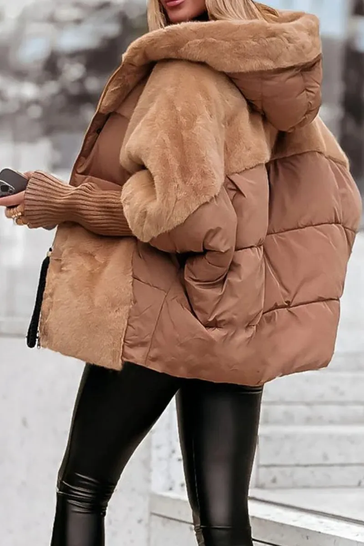 Chic Und Stil | Luxurious Modern Bomber Jacket with Hood