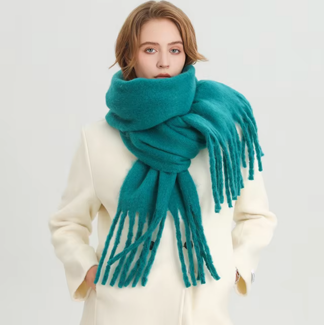 Women’s Pashmina Winter Scarf with Fringes – Warm & Elegant | Lune London